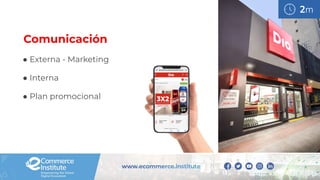 2m
Comunicación
● Externa - Marketing
● Interna
● Plan promocional
 