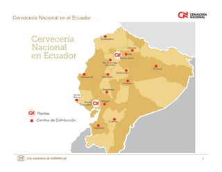5
Cervecería Nacional en el Ecuador
 