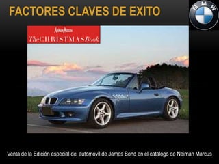 FACTORES CLAVES DE EXITO




Venta de la Edición especial del automóvil de James Bond en el catalogo de Neiman Marcus
 