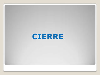 CIERRE
 