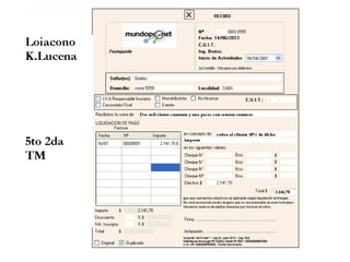 Caso festejando- K. Lucena - Loiacono 