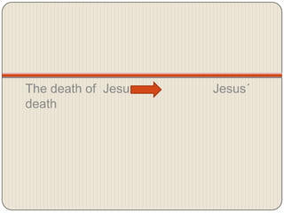 Thedeathof  Jesus                      Jesus´death