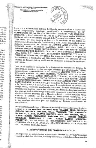 Sentencia contra Jeanine Añez