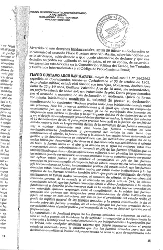 Sentencia contra Jeanine Añez