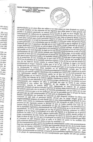 Sentencia contra Jeanine Añez