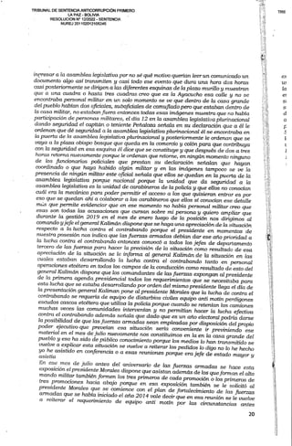 Sentencia contra Jeanine Añez