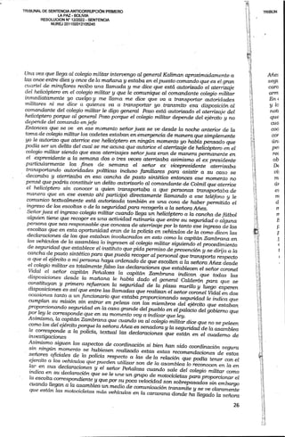 Sentencia contra Jeanine Añez