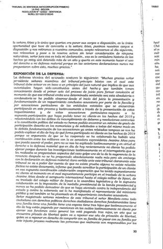 Sentencia contra Jeanine Añez