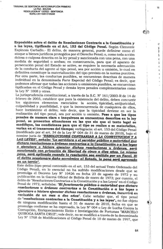 Sentencia contra Jeanine Añez