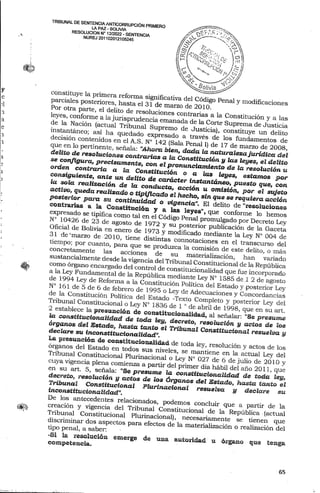 Sentencia contra Jeanine Añez