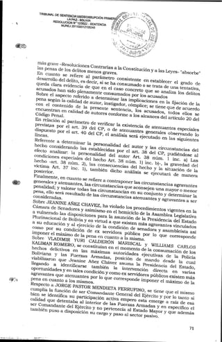 Sentencia contra Jeanine Añez