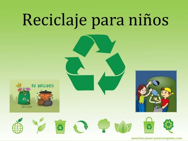 reciclado para niños de preescolar