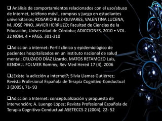  Redes sociales en Internet: ¿Redes de comunicación o acoso encubierto?; Centro Concertado La Milagrosa; Lodosa, 25 de marzo de 2009 Habilidades y Competencias Sociales en Juegos en Línea; Lautaro J. GUERRA; Andrea A. APPEL; Departamento de Informática, Universidad Técnica Federico Santa María, Valparaíso, Chile