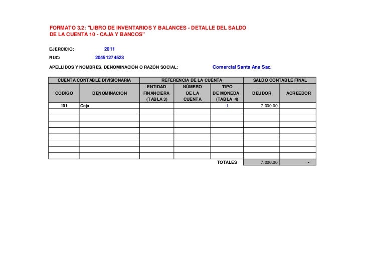 formatos de libros de contabilidad