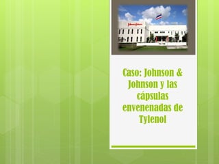 Caso: Johnson &
Johnson y las
cápsulas
envenenadas de
Tylenol
 
