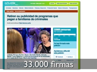 33.000 ﬁrmas
 