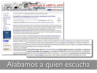 Alabamos a quien escucha
 