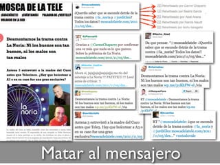 Matar al mensajero
 