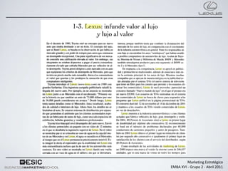 Marketing Estratégico
EMBA XVI - Grupo 2 - Abril 2011
 