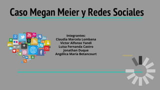 Caso Megan Meier y Redes Sociales
Integrantes:
Claudia Marcela Lombana
Victor Alfonso Yandi
Luisa Fernanda Castro
Jonathan Duque
Angélica María Betancourt
 