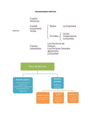 ORGANIZADORES GRÁFICOS
DERECHO
 