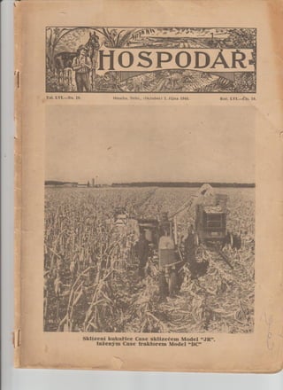 Časopis Hospodář, říjen 1946