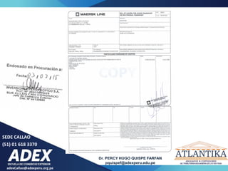 adexCallao@adexperu.org.pe
Dr. PERCY HUGO QUISPE FARFAN
pquispef@adexperu.edu.pe
SEDE CALLAO
(51) 01 618 3370
 