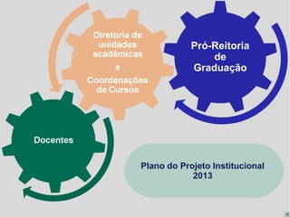 Pró-Reitoria
                de
            Graduação




Plano do Projeto Institucional
            2013
 