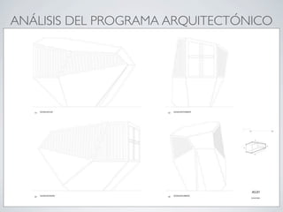 ANÁLISIS DEL PROGRAMA ARQUITECTÓNICO
 