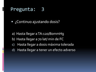 Diureticos, IECAS (ARA II)Reducen la carga