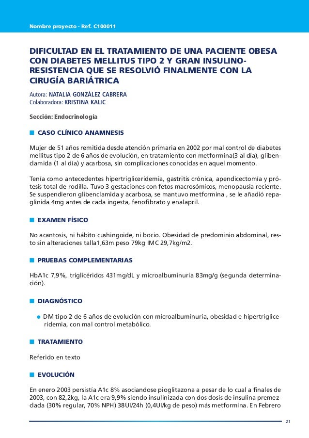 Casos clinicos diabetes Casos clinicos diabetes