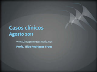 Casos clínicos Agosto 2011 www.imagemveterinaria.net Profa. Tilde Rodrigues Froes 