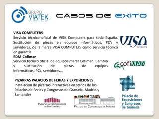 VISA COMPUTERS<br />Servicio técnico oficial de VISA Computers para toda España. Sustitución de piezas en equipos informát...