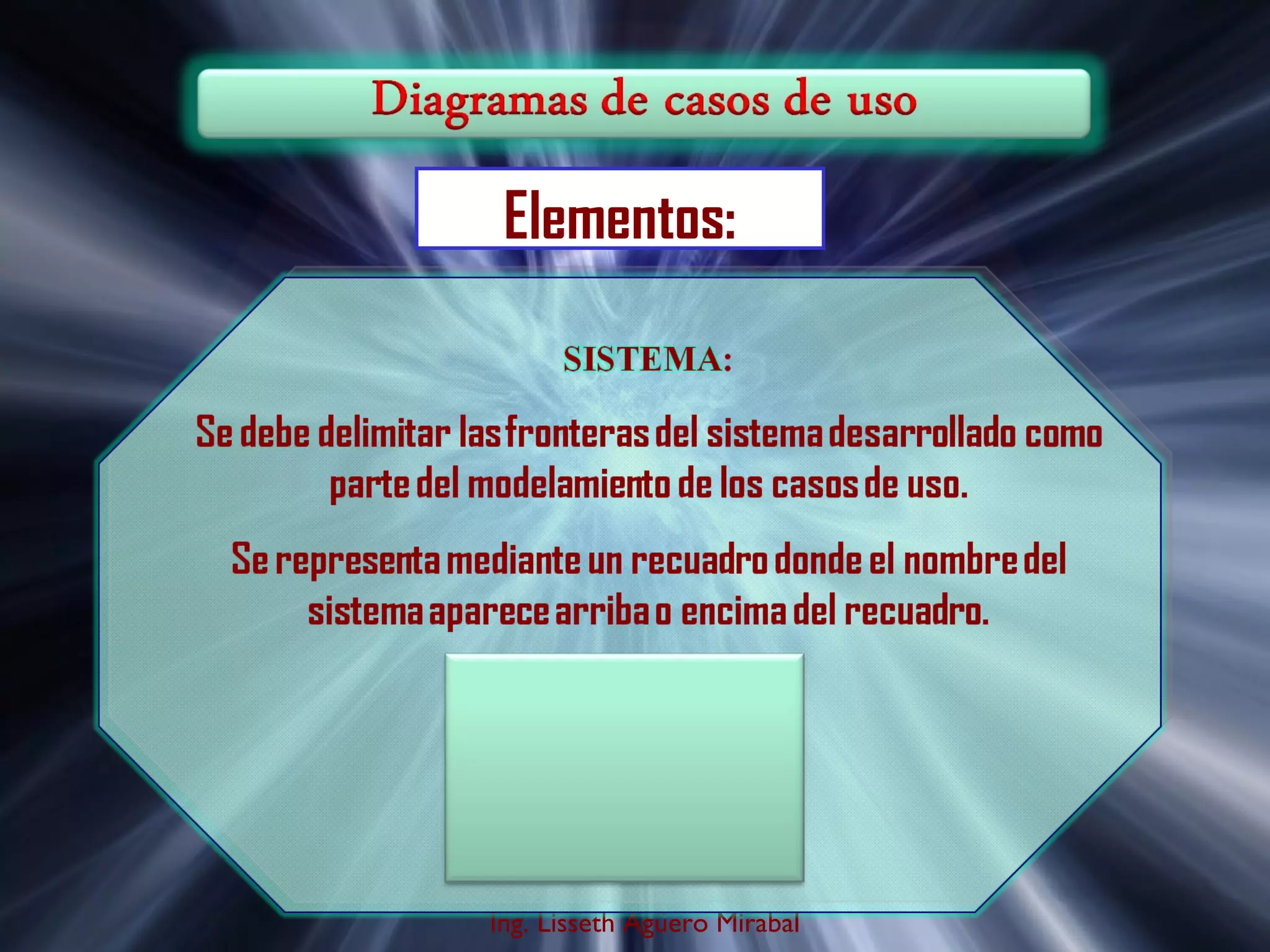 Elementos:

Ing. Lisseth Agüero Mirabal

 