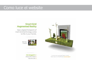 Como luce el website
 