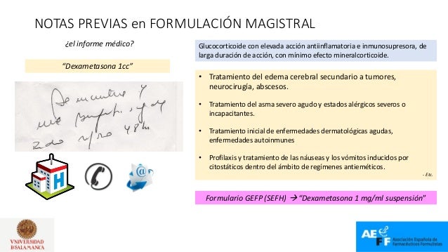 Casos prácticos y novedades en formulación magistral Casos prácticos y novedades en formulación magistral