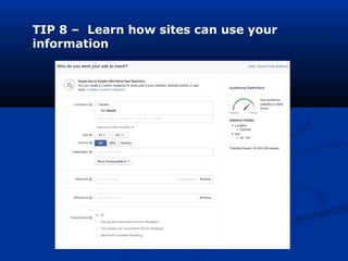TIP 8 – Learn how sites can use your
information
 
