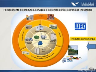 Fornecimento de produtos, serviços e sistemas eletro-eletrônicos industriais




                                                         Produtos com sinergia
 