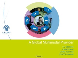  A Global Multimodal Provider LE  Sébastien JUNGO Céline JIANG XuanHao STOFFT Charlotte TEAM 3 