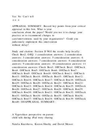 CASP Randomised Controlled Trial Standard Checklist 11 que | DOCX