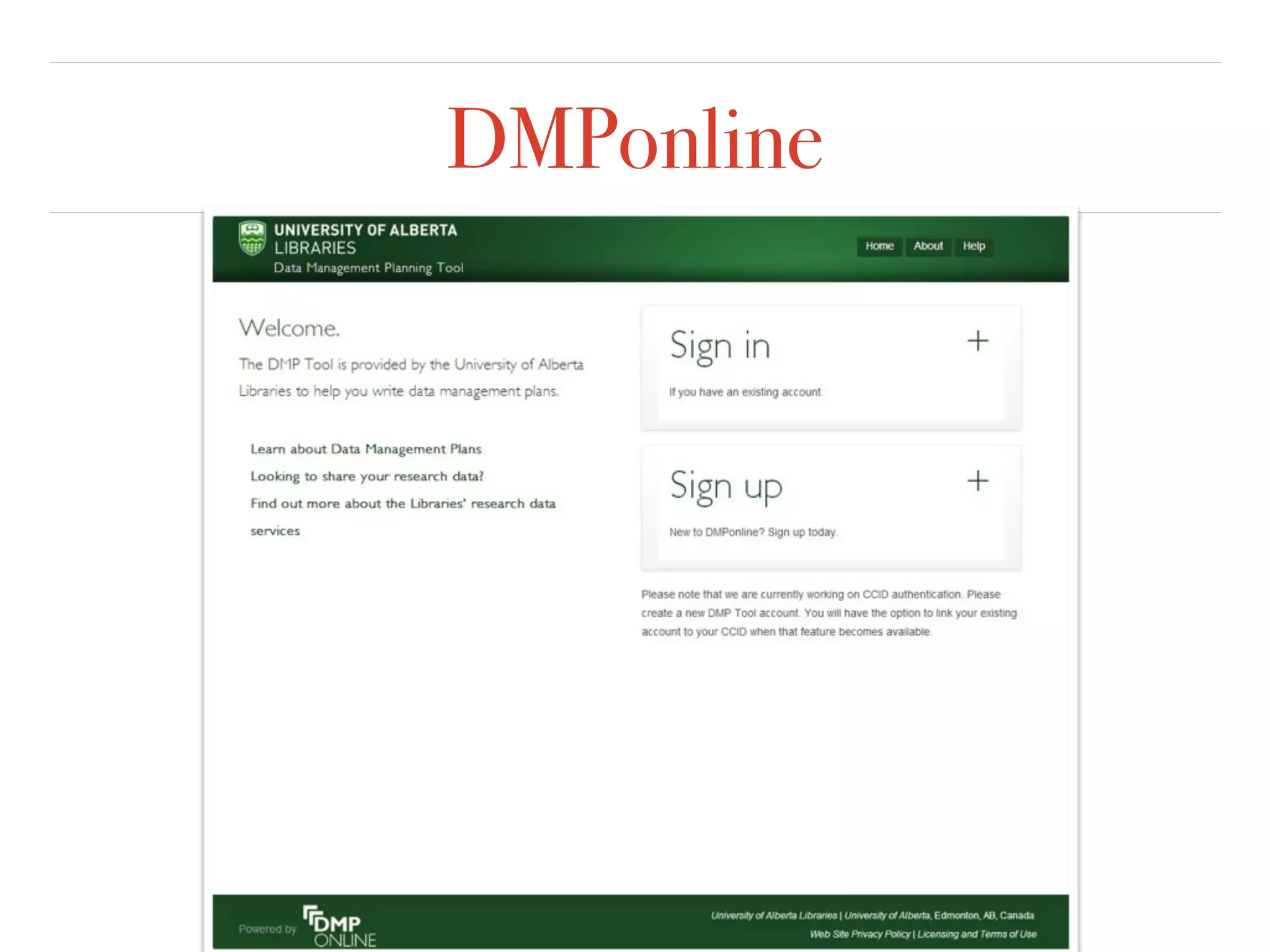 DMPonline
 