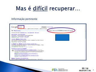 Informação pertinente




                        3
 