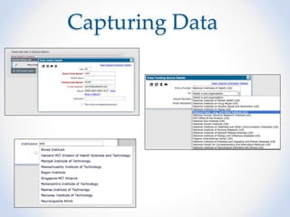 Capturing Data
 
