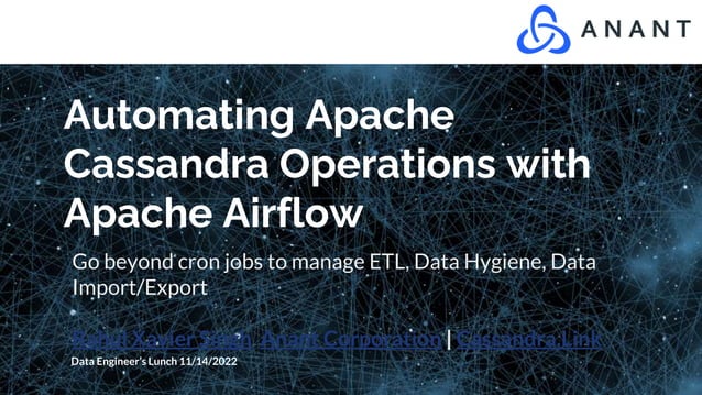 Data Engineer S Lunch 82 Automating Apache Cassandra Operations With Data Engineer S Lunch 82 Automating Apache Cassandra Operations With