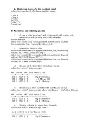 Introduction to Cassandra Concepts and its usage | PDF