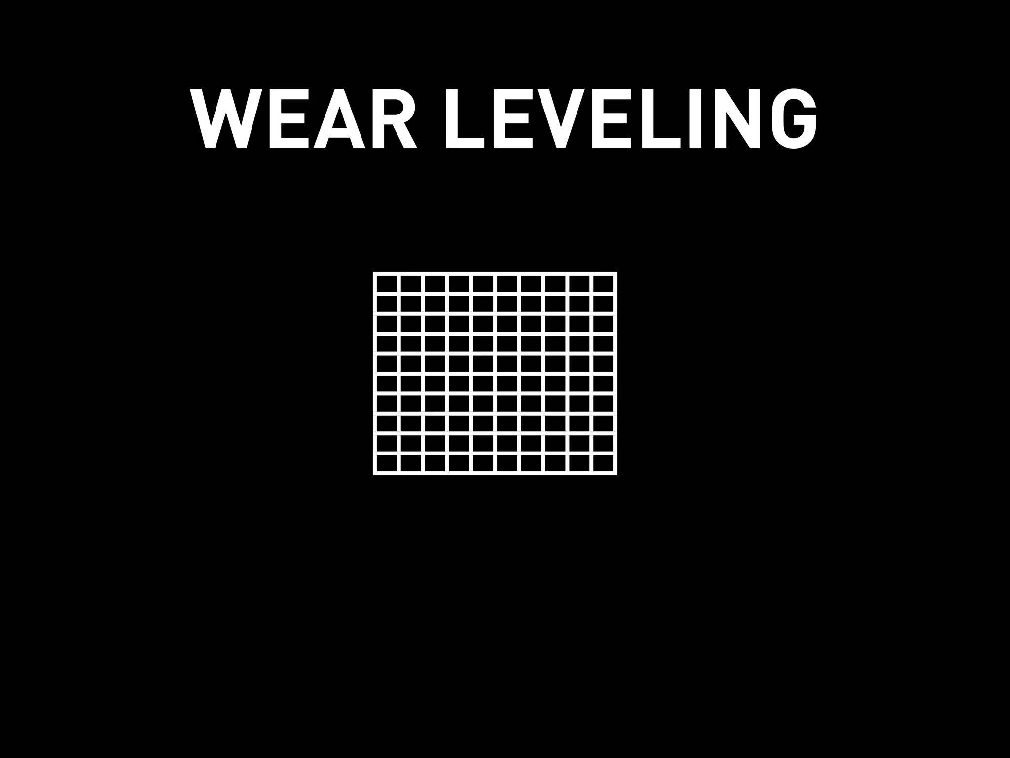 WEAR LEVELING
 