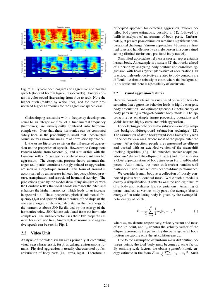 Cassandra Audio Video Sensor Fusion For Aggression Detection