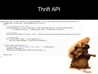 Thrift API
 
