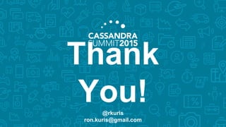 Thank
You!@rkuris
ron.kuris@gmail.com
 