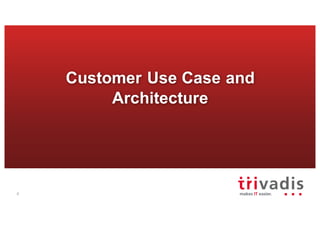 Customer Use Case and
Architecture
4
 